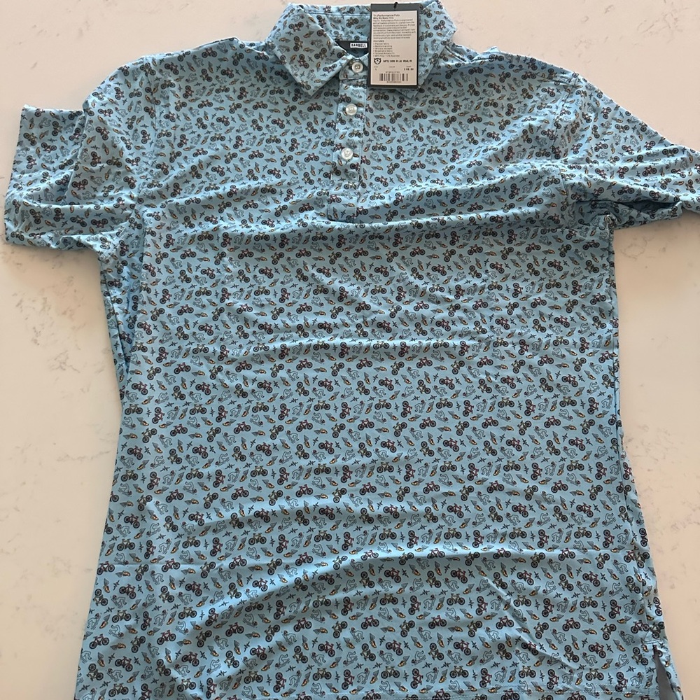 Men’s barbell apparel polo